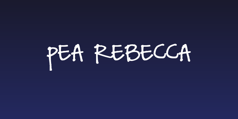 Pea Rebecca Social Header