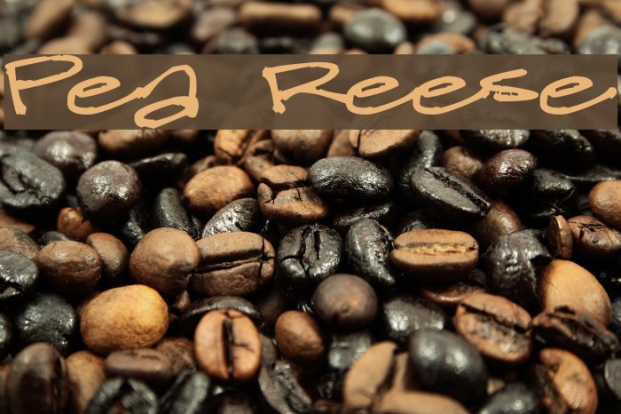 Pea Reese Font examples