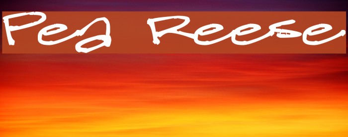 Pea Reese Font examples