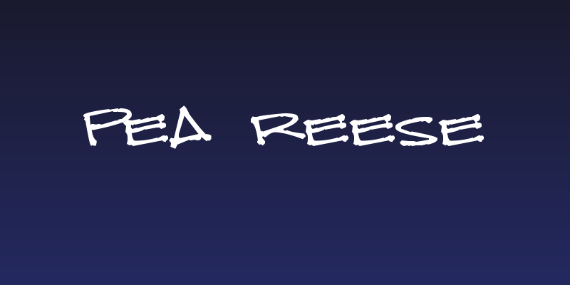 Pea Reese Social Header