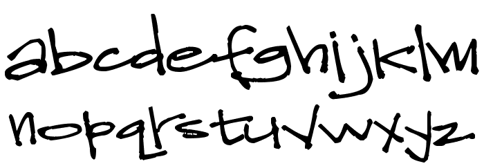 Pea Reese Font LOWERCASE