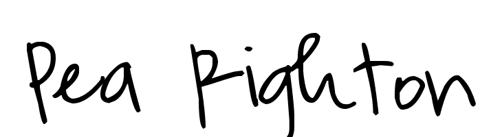 Pea Righton  Free Fonts Download