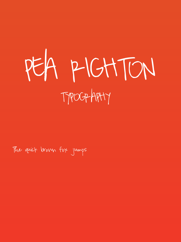 Pea Righton Poster