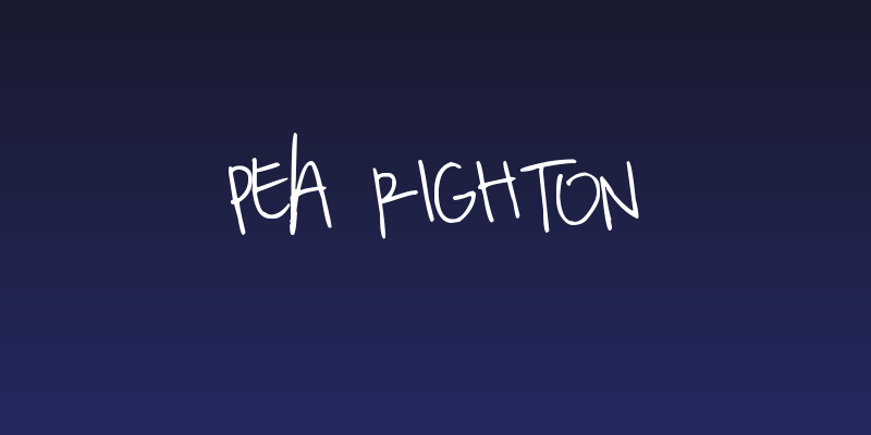 Pea Righton Social Header