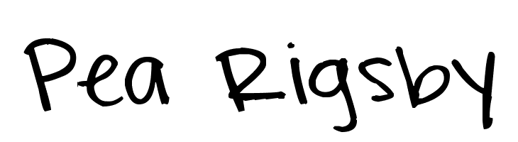 Pea Rigsby Font