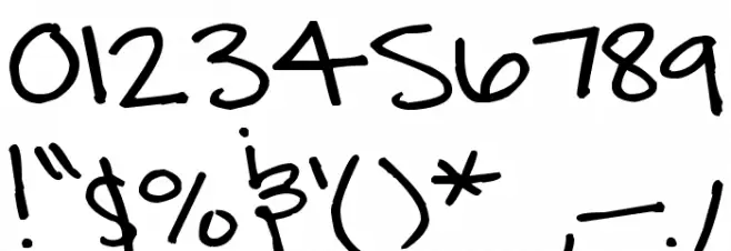 Pea Rigsby Font OTHER CHARS