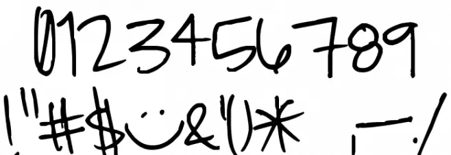 Pea Riley Font OTHER CHARS