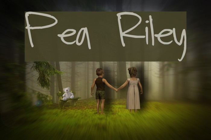 Pea Riley Fonte examples