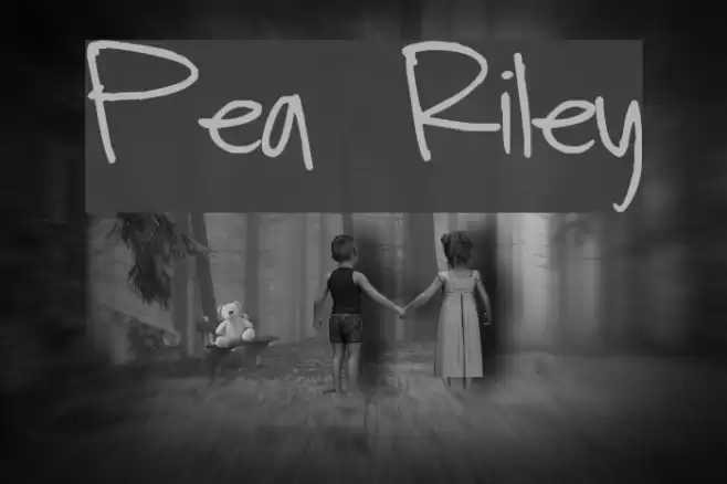 Pea Riley Font examples