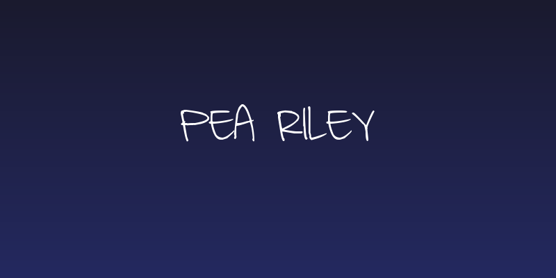 Pea Riley Social Header