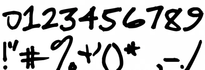 Pea RobotStrong Font OTHER CHARS