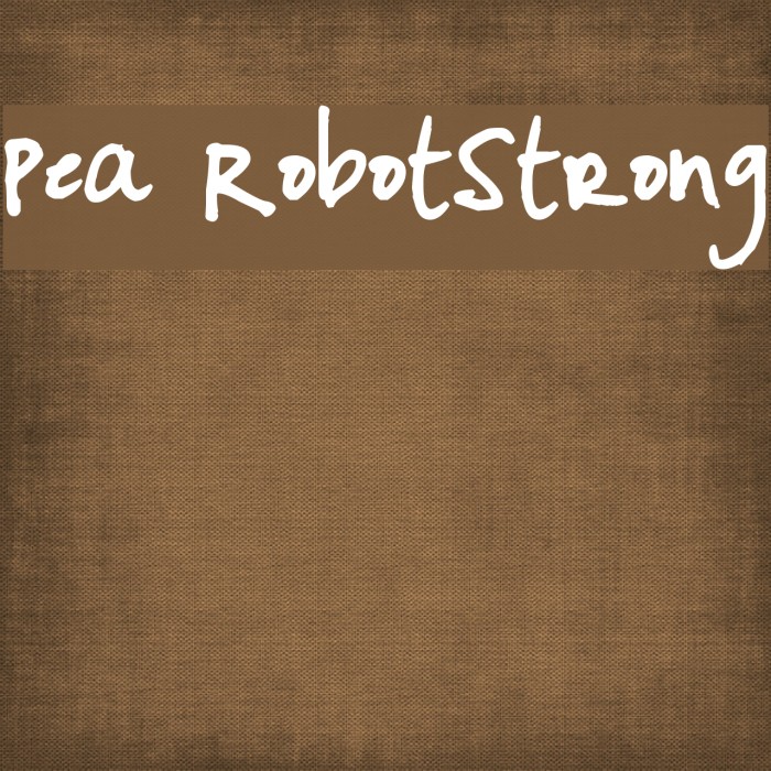 Pea RobotStrong Example 2