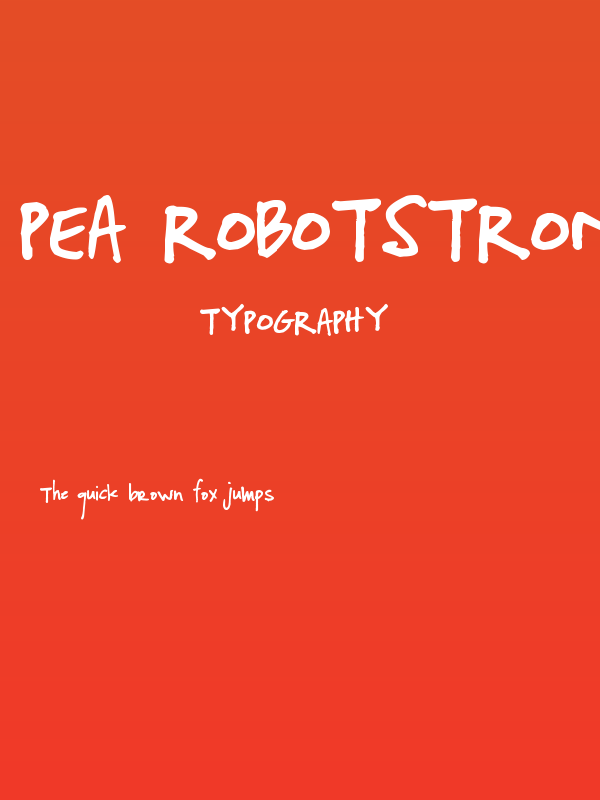 Pea RobotStrong Poster