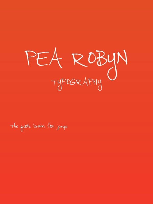 Pea Robyn Poster