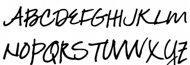 Pea Roni Script Schriftart Groß
