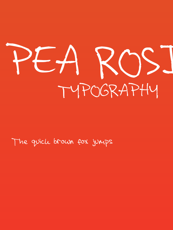 Pea Rosie Poster
