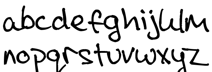 Pea Rosie Font LOWERCASE