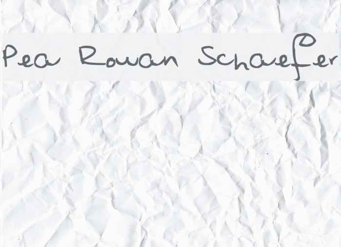 Pea Rowan Schaefer Example 1