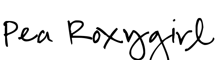 Pea Roxygirl Font
