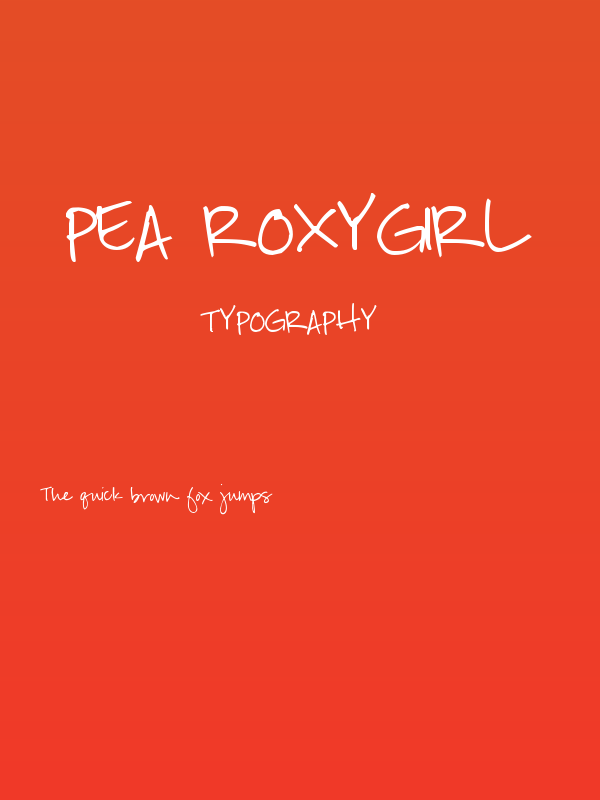 Pea Roxygirl Poster
