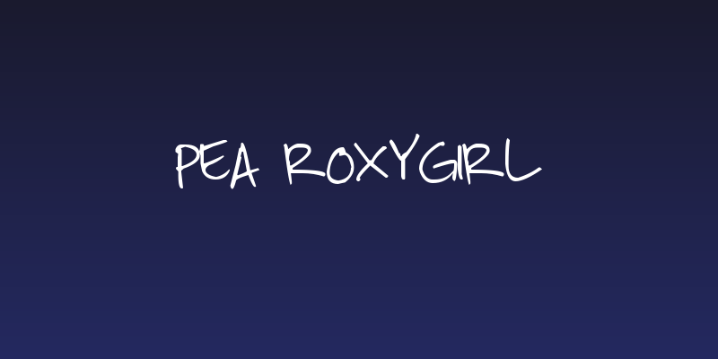 Pea Roxygirl Social Header