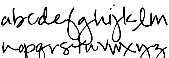 Pea Roxygirl Font LOWERCASE