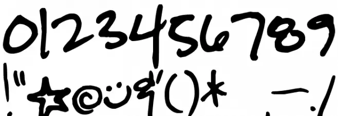 Pea Sadie Font OTHER CHARS