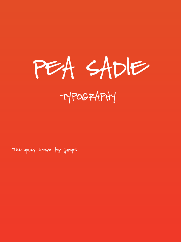 Pea Sadie Poster