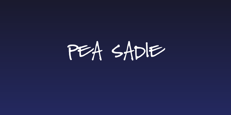 Pea Sadie Social Header