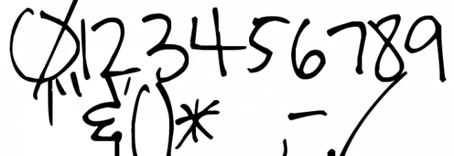 Pea Sam Font OTHER CHARS