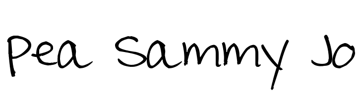 Pea Sammy Jo Font