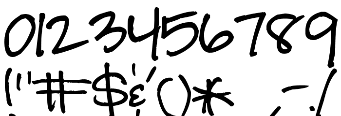 Pea Sammy Jo Font OTHER CHARS