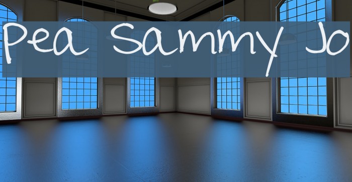 Pea Sammy Jo Font examples