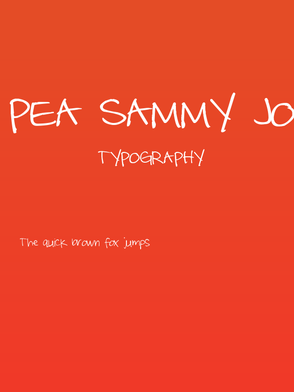 Pea Sammy Jo Poster