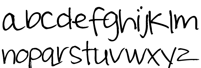 Pea Sammy Jo Font LOWERCASE