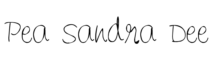Pea Sandra Dee  Free Fonts Download