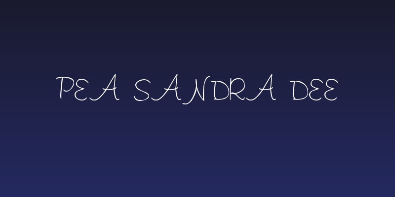 Pea Sandra Dee Social Header