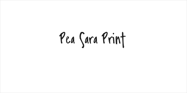 Pea Sara Print Logo