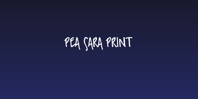 Pea Sara Print Social Header
