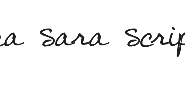 Pea Sara Script Logo