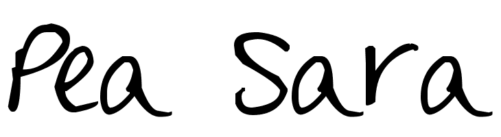 Pea Sara  font caratteri gratis