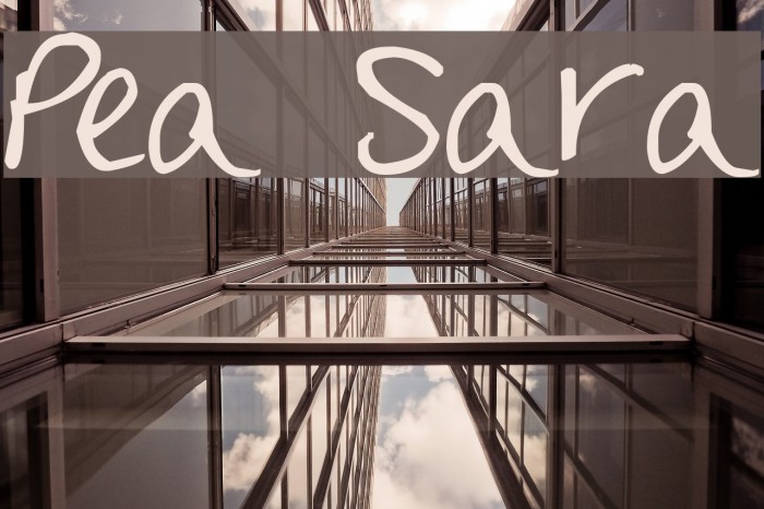 Pea Sara Font examples