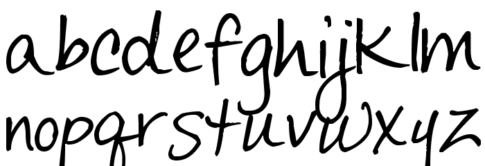 Pea Sara Font LOWERCASE
