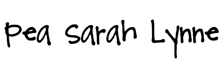 Pea Sarah Lynne Font