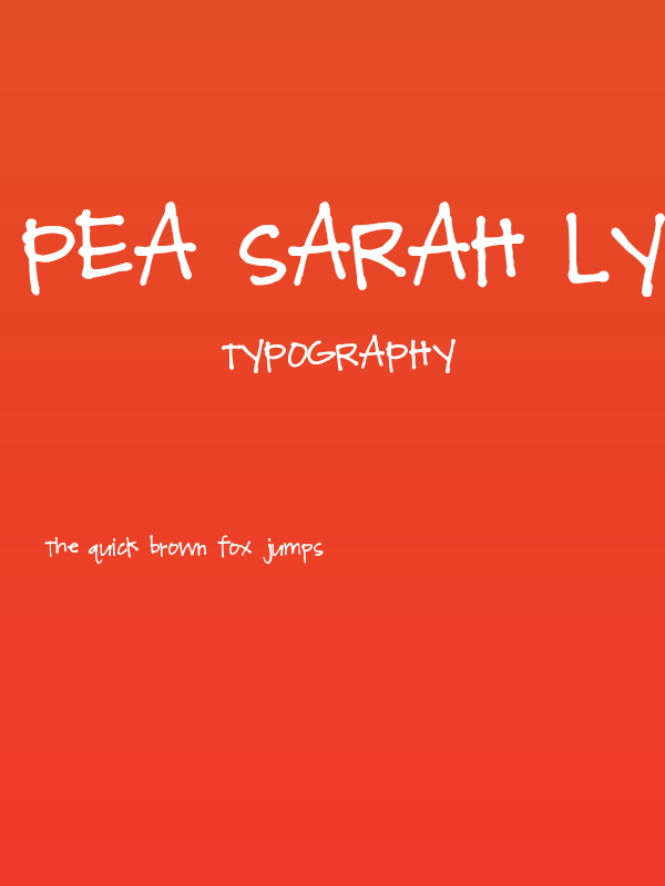 Pea Sarah Lynne Poster