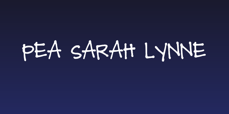 Pea Sarah Lynne Social Header