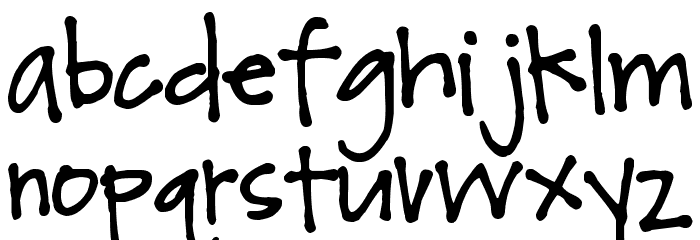 Pea Sarah Lynne Font LOWERCASE