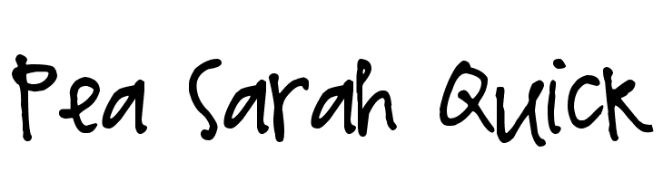 Pea Sarah Quick Font
