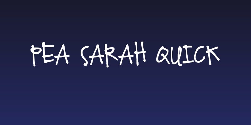 Pea Sarah Quick Social Header