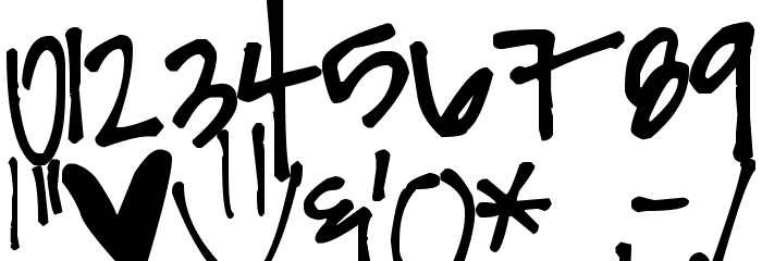 Pea Sarah Font OTHER CHARS